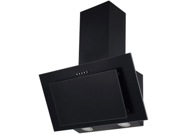 Витяжка для кухні чорна скляна