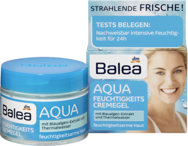 крем для довгострокового зволоження обличчя Balea Aqua Feuchtigkeits crеme-gel