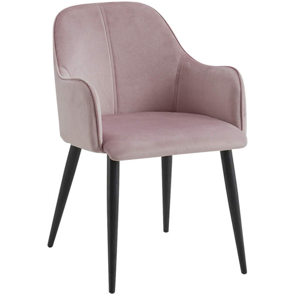Стілець з оксамиту BH182 (Рожевий)Стілець з оксамиту BH182 (Рожевий)