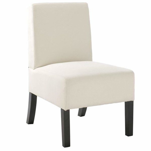 Стул з товстою лляною оббивкою SKS14 (Білий)Стул з товстою лляною оббивкою SKS14 (Білий)