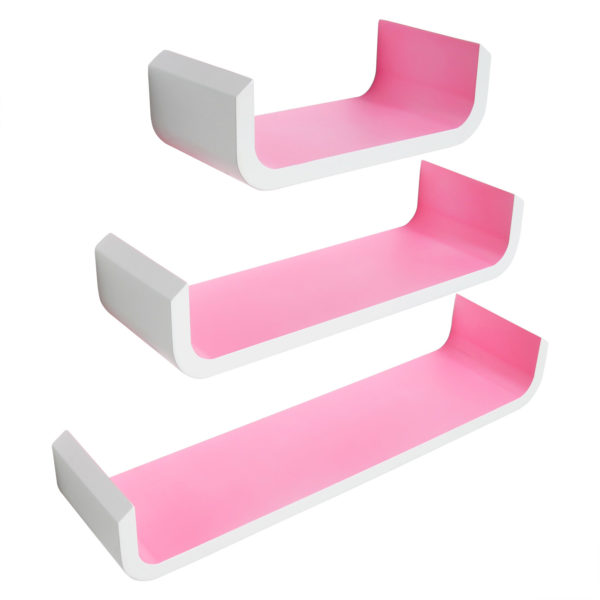 Набір із 3 настінних полиць RG9273 РожевийНабір із 3 настінних полиць RG9273 РожевийНабір із 3 настінних полиць RG9273 РожевийНабір із 3 настінних полиць RG9273 Рожевий