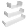 Набір із 3 настінних полиць RG9273 БілийНабір із 3 настінних полиць RG9273 БілийНабір із 3 настінних полиць RG9273 БілийНабір із 3 настінних полиць RG9273 Білий