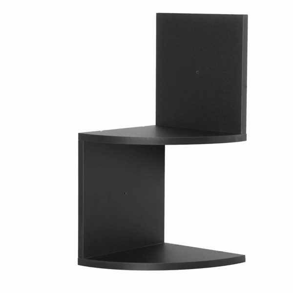 Полиця настінна кутова RG9312 (Чорний)Полиця настінна кутова RG9312 (Чорний)