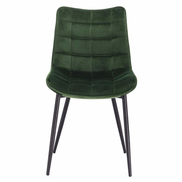 Стілець з оксамиту BH142 (Зелений)Стілець з оксамиту BH142 (Зелений)