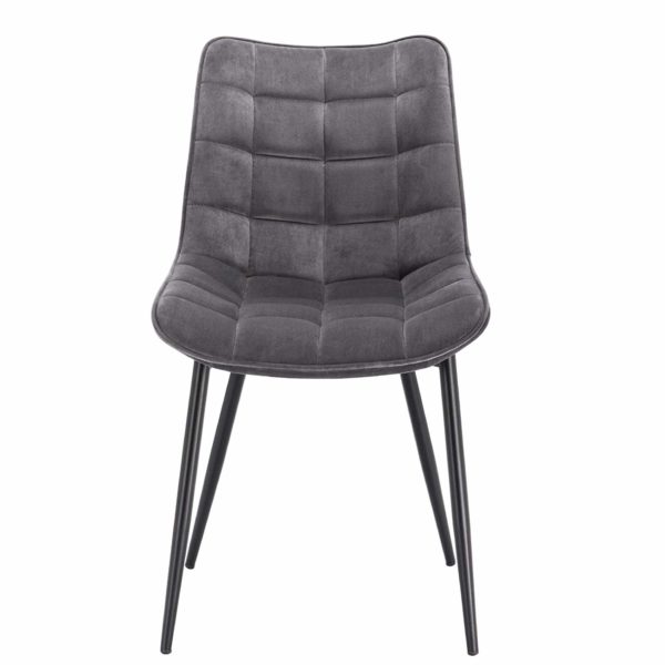Стілець з оксамиту BH142 (Чорний)Стілець з оксамиту BH142 (Чорний)