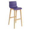 Стілець зі спинкою, дерев'яна рама BH47 (Фіолетовий)Стул зі спинкою, дерев'яна рама BH47 (Фіолетовий)