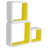 Набір із 3 настінних полиць RG9236 (Жовтий)Набір із 3 настінних полиць RG9236 (Жовтий)Набір із 3 настінних полиць RG9236 (Жовтий)Набір із 3 настінних полиць RG9236 (Жовтий)