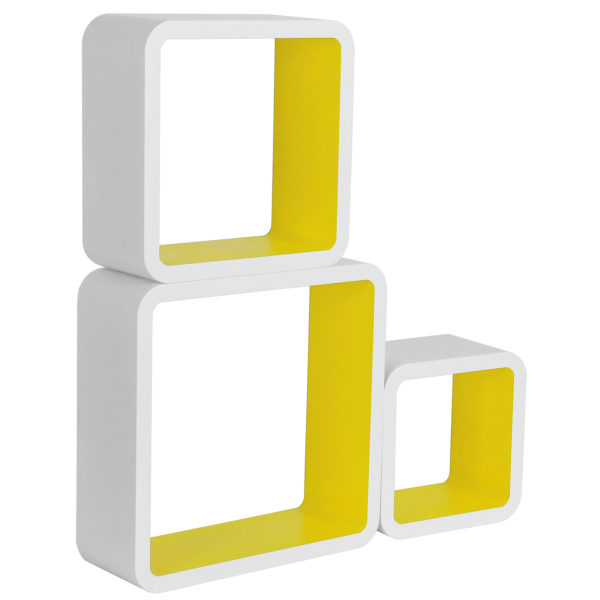 Набір із 3 настінних полиць RG9236 (Жовтий)Набір із 3 настінних полиць RG9236 (Жовтий)Набір із 3 настінних полиць RG9236 (Жовтий)Набір із 3 настінних полиць RG9236 (Жовтий)