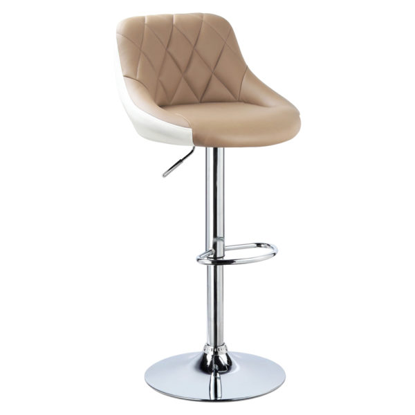 Барний стілець Berlin BS187 Кремовий з білим