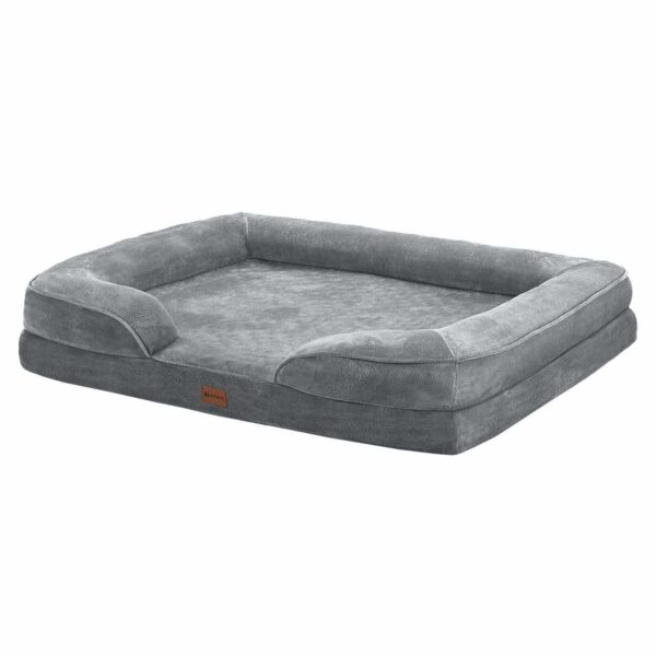 Ортопедична лежанка для собак Sheena XL 105 x 82 см СірийОртопедична лежанка для собак Sheena XL 105 x 82 см Сірий