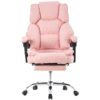 Офісне крісло м'яке з підставкою для ніг Trisens BS09 рожевий НімеччинаОфісне крісло м'яке з підставкою для ніг Trisens BS09 рожевий Німеччина